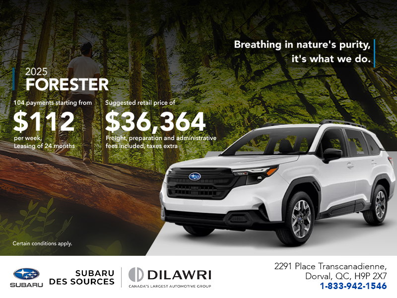 Get the 2025 Forester!
