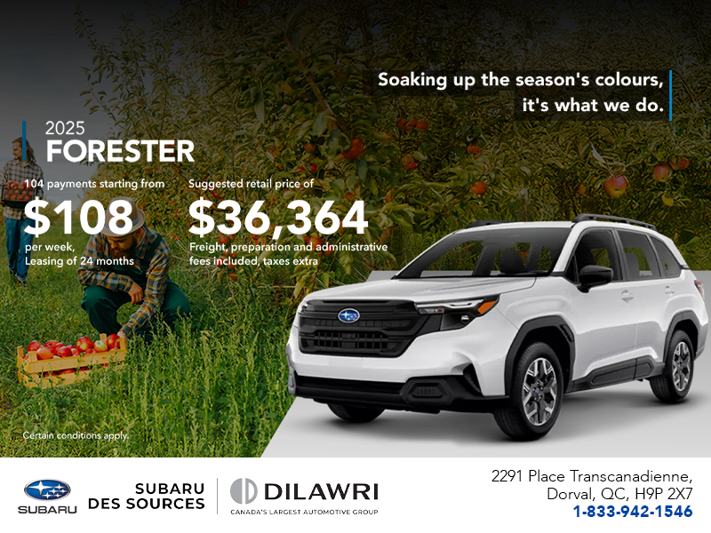 Get the 2025 Forester!
