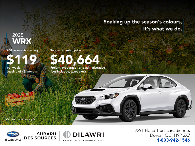 Get the 2025 WRX today!