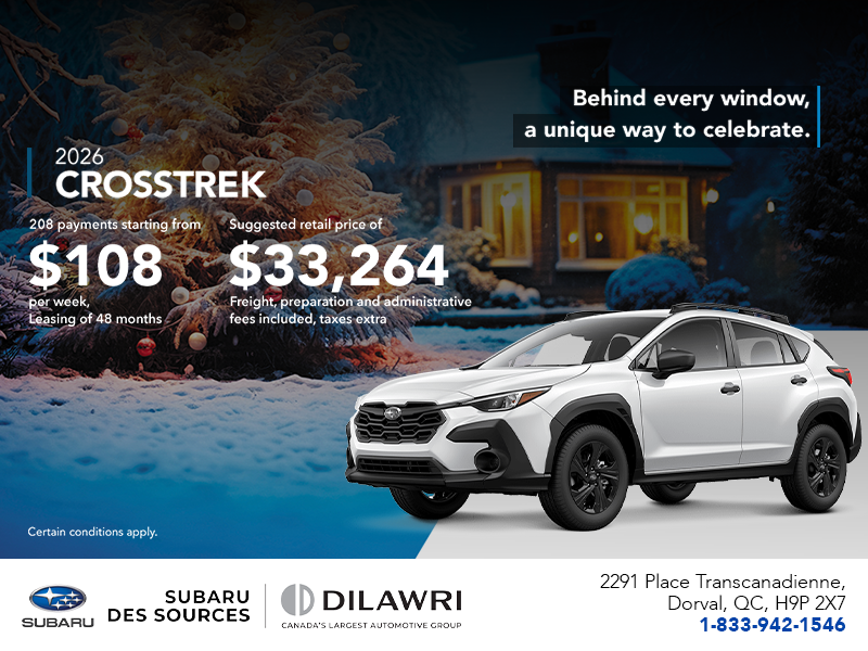 Get the 2026 Crosstrek today!