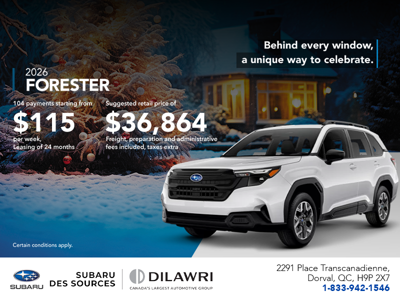 Get the 2026 Forester!