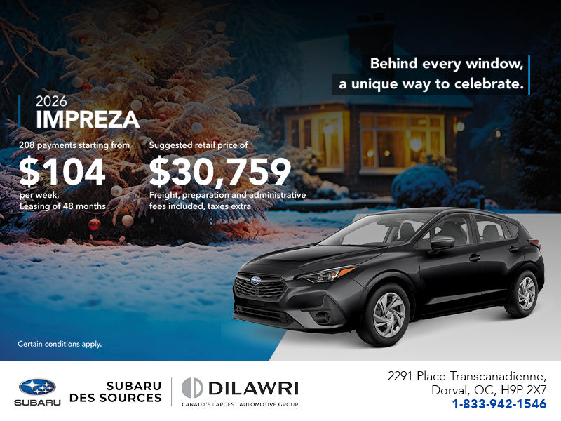 Get the 2026 Impreza!