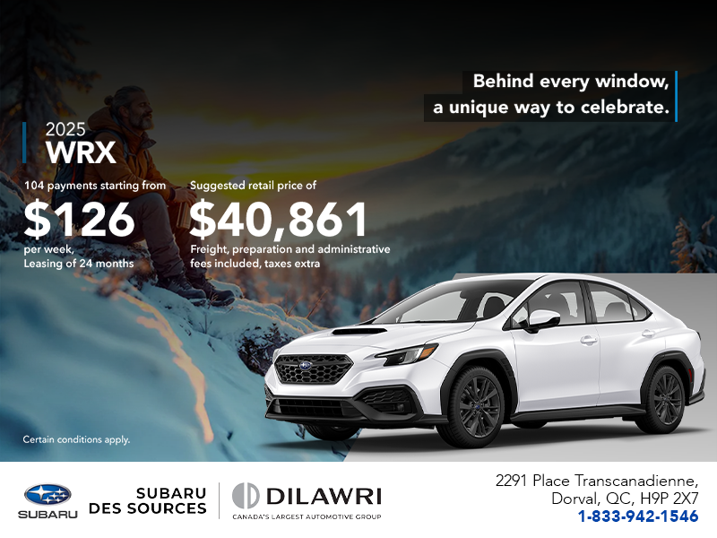 Get the 2025 WRX today!