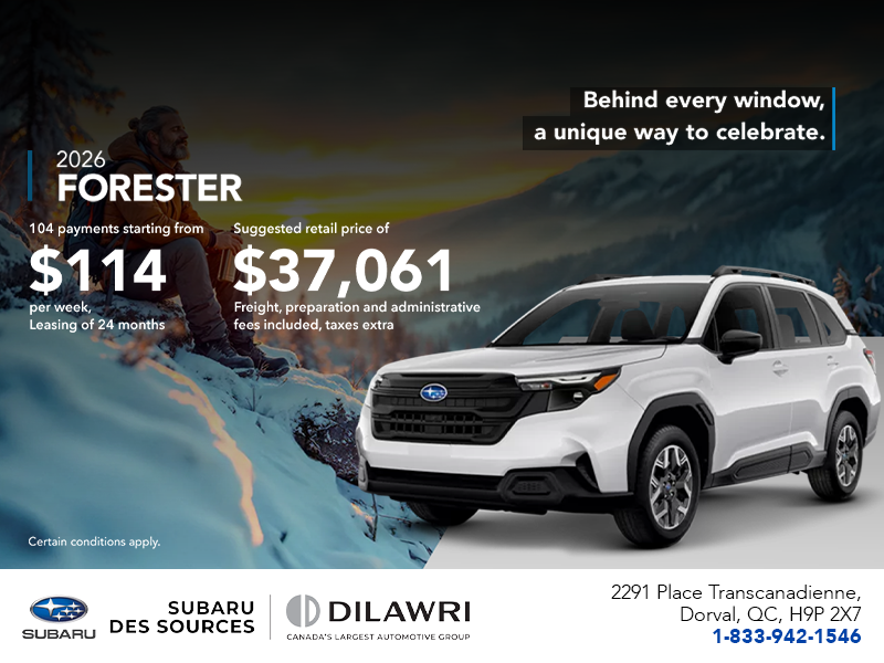 Get the 2026 Forester!