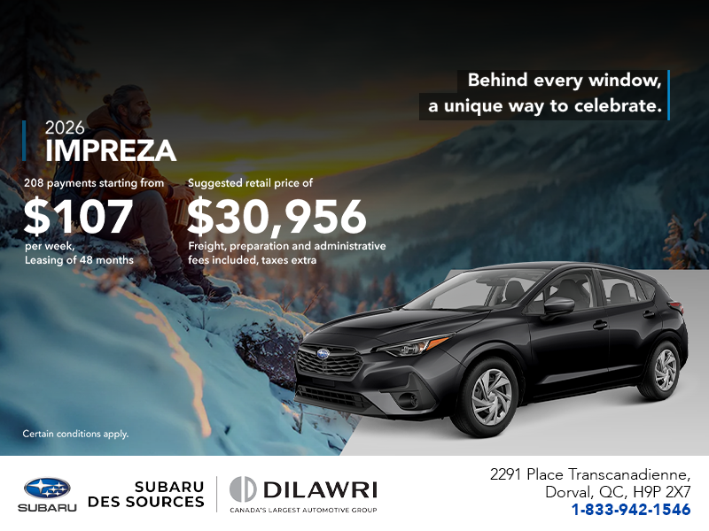 Get the 2026 Impreza!