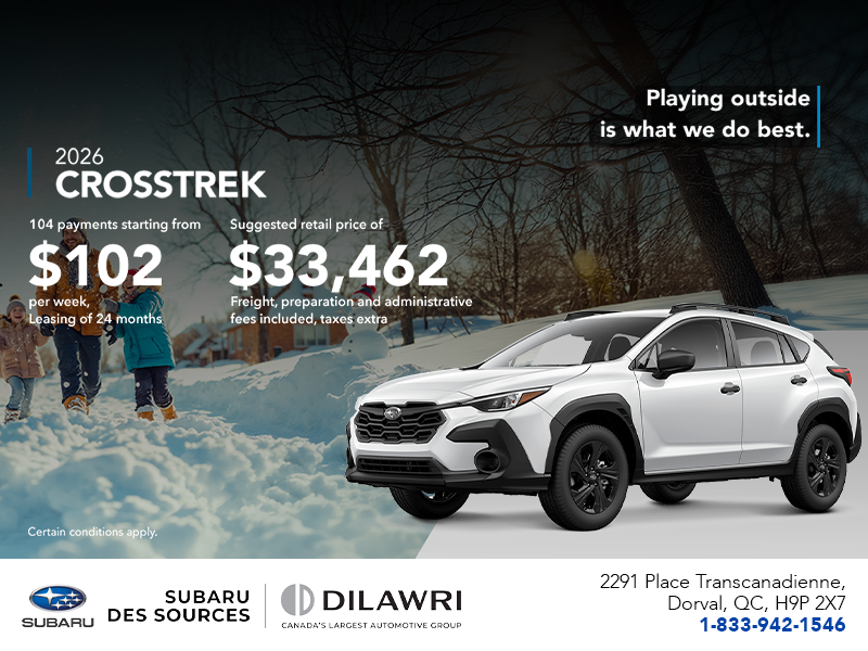 Get the 2026 Crosstrek today!
