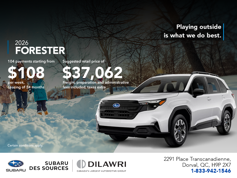 Get the 2026 Forester!