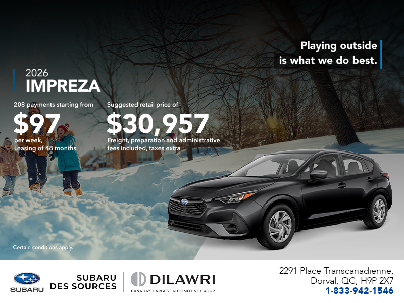 Get the 2026 Impreza!