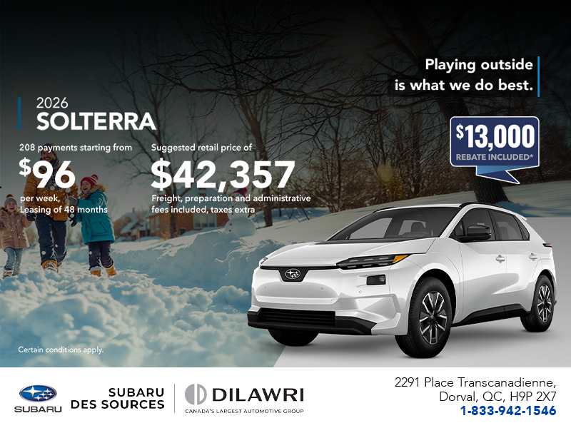 Get the 2026 Solterra today!