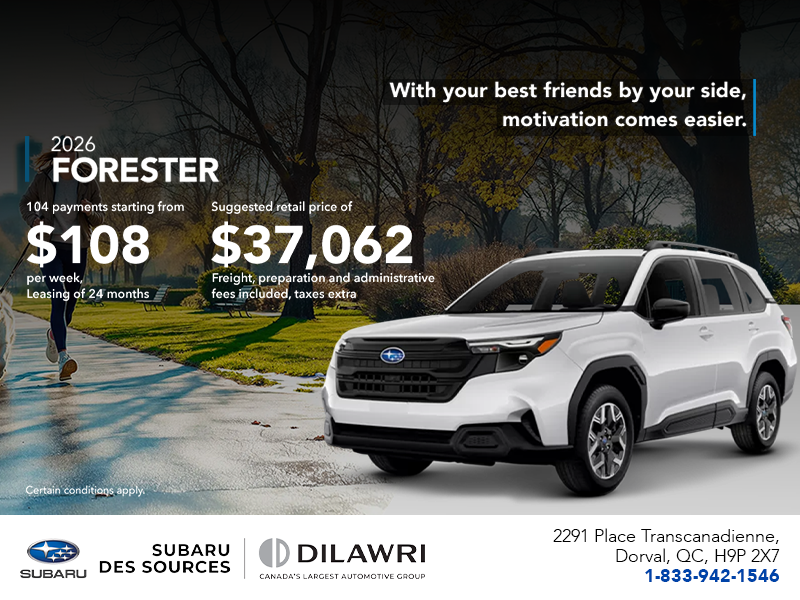 Get the 2026 Forester!