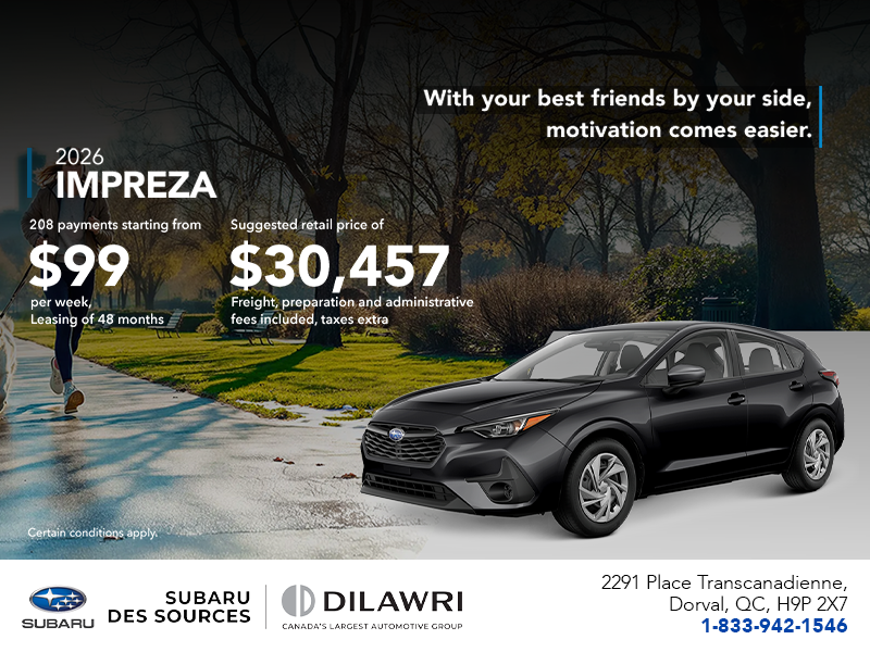 Get the 2026 Impreza!