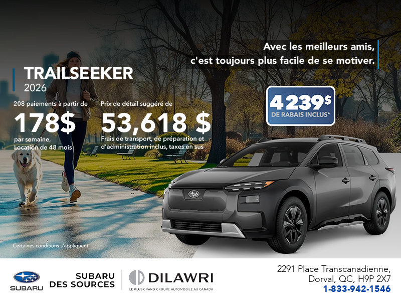 Procurez-vous le Trailseeker 2026!