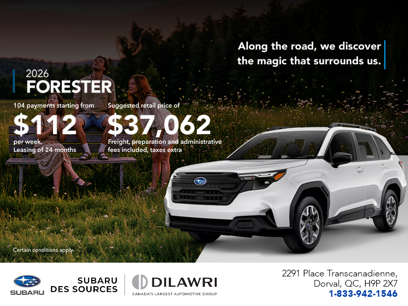 Get the 2026 Forester!