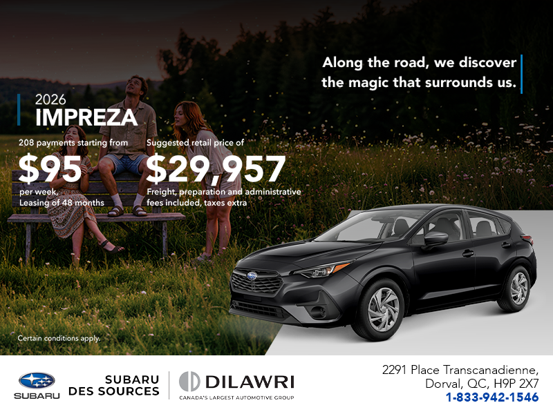 Get the 2026 Impreza!