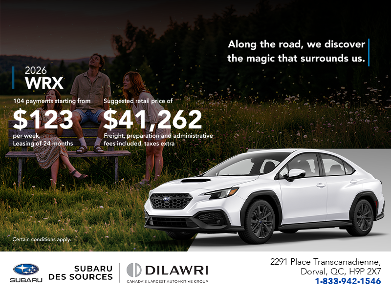 Get the 2026 WRX today!