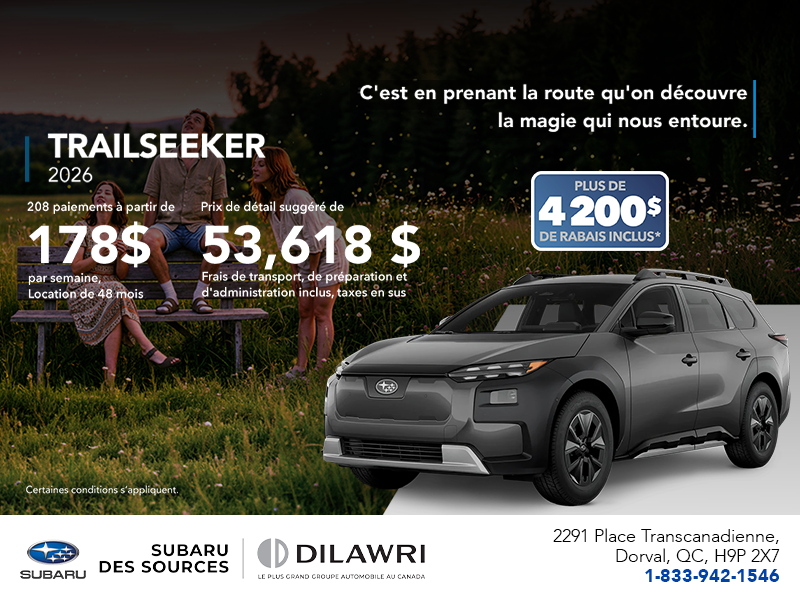 Procurez-vous le Trailseeker 2026!