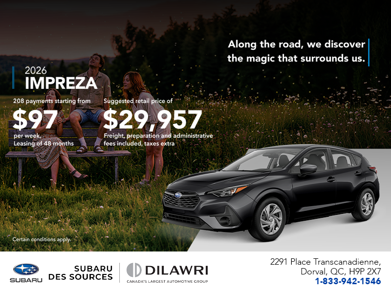 Get the 2026 Impreza!