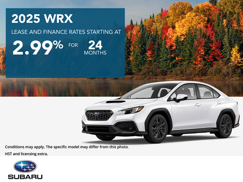 Get the 2025 Subaru WRX Today!