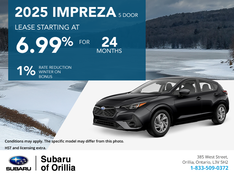 Get the 2025 Subaru Impreza Today! Subaru of Orillia