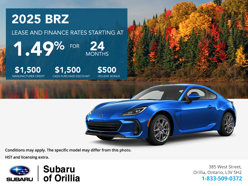 Get the 2025 Subaru BRZ Today!