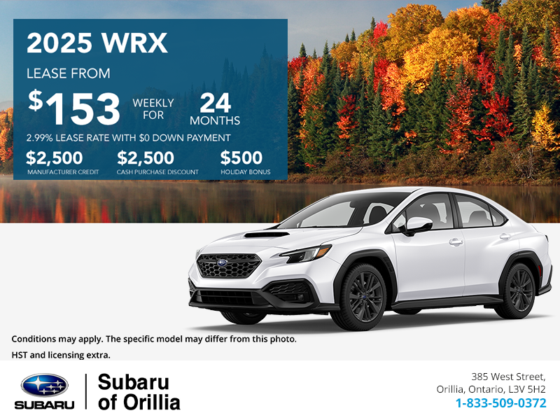 Get the 2025 Subaru WRX Today!