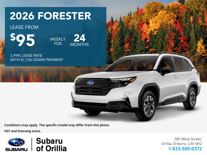 Get the 2026 Subaru Forester Today!