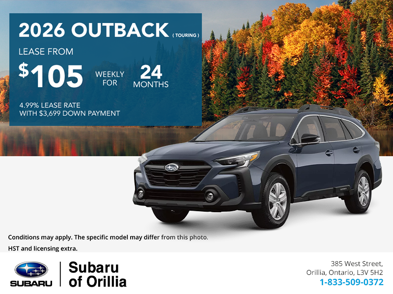 Get the 2026 Subaru Outback Today!