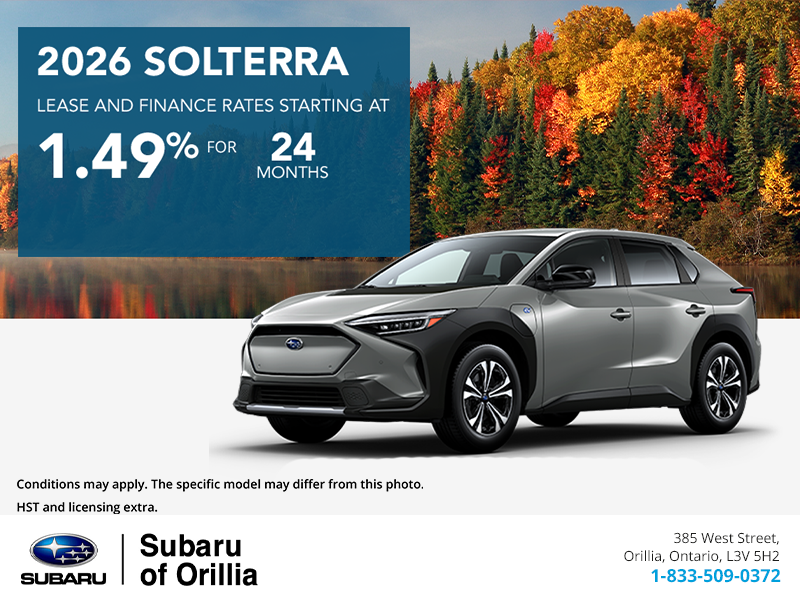 Get the 2026 Subaru Solterra Today!