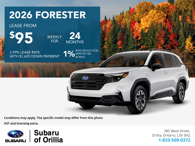 Get the 2026 Subaru Forester Today!