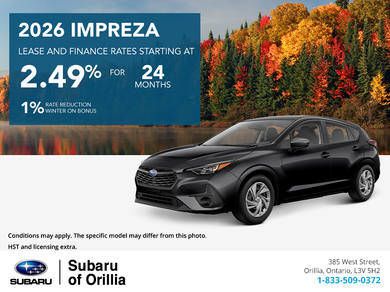 Get the 2026 Subaru Impreza Today!