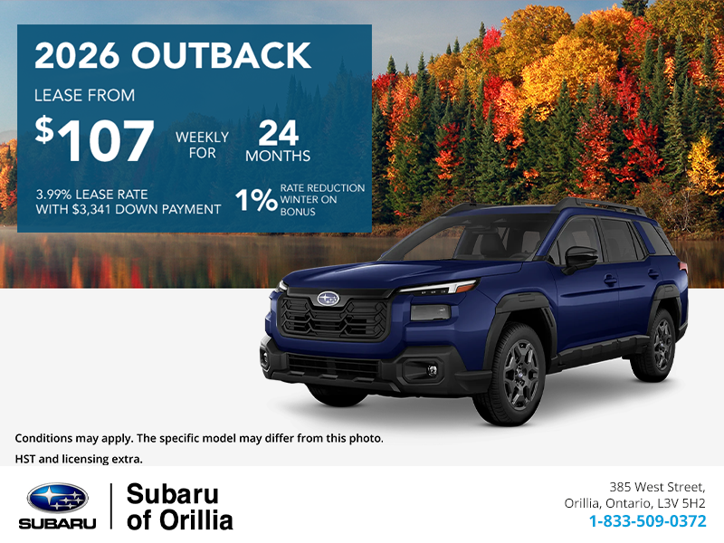 Get the 2026 Subaru Outback Today!