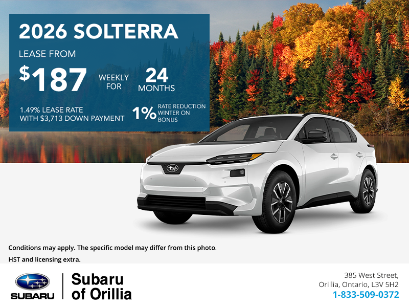 Get the 2026 Subaru Solterra Today!