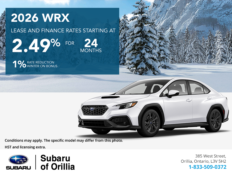Get the 2026 Subaru WRX Today!
