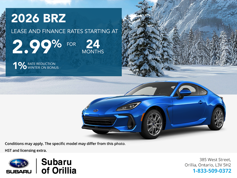 Get the 2026 Subaru BRZ Today!