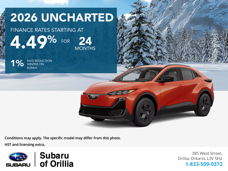 Get the 2026 Subaru Uncharted Today!
