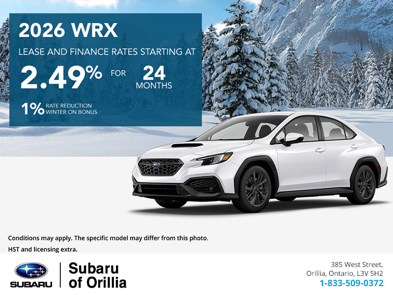 Get the 2026 Subaru WRX Today!