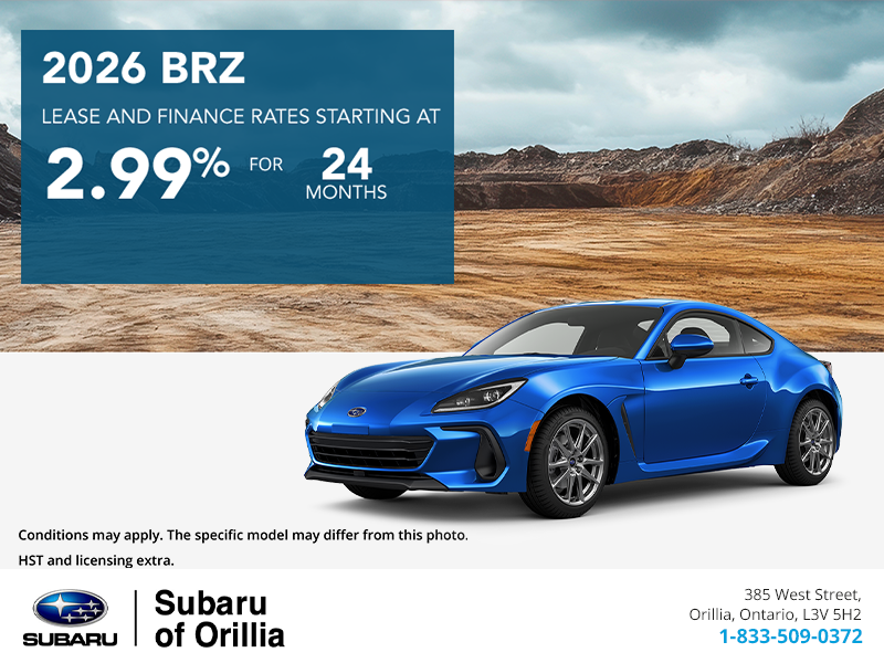 Get the 2026 Subaru BRZ Today!