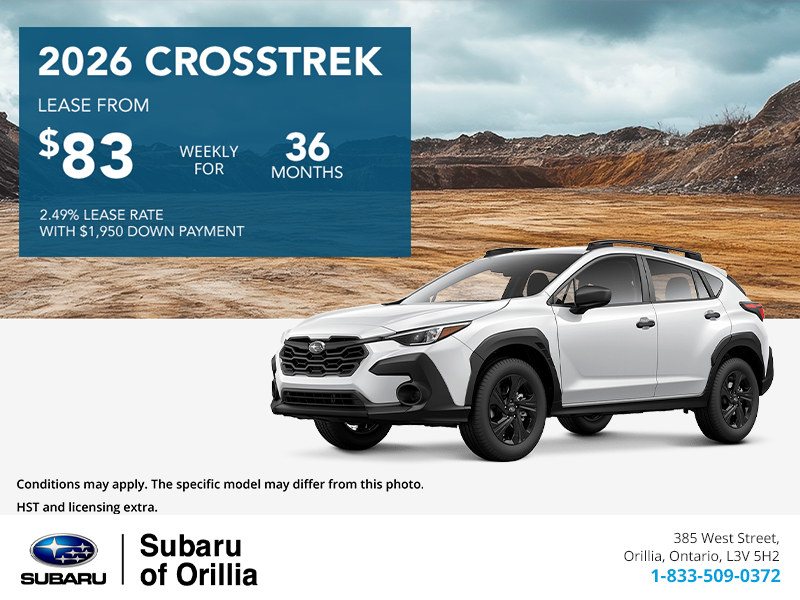 Get the 2026 Subaru Crosstrek Today!