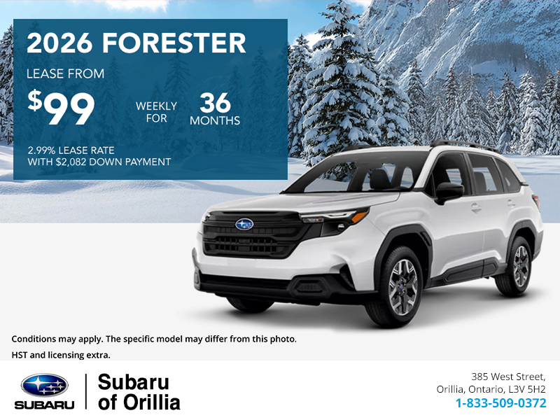 Get the 2026 Subaru Forester Today!