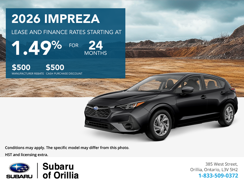 Get the 2026 Subaru Impreza Today!