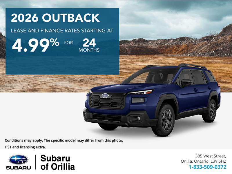 Get the 2026 Subaru Outback Today!