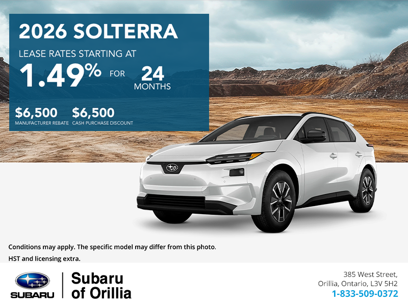 Get the 2026 Subaru Solterra Today!