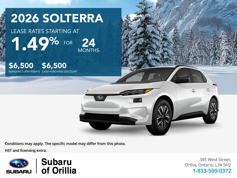 Get the 2026 Subaru Solterra Today!