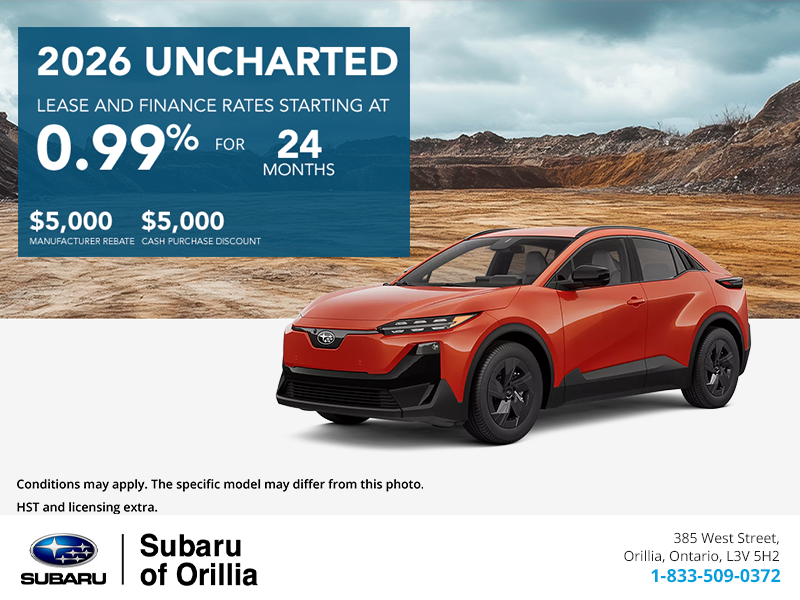 Get the 2026 Subaru Uncharted Today!