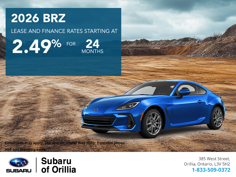 Get the 2026 Subaru BRZ Today!