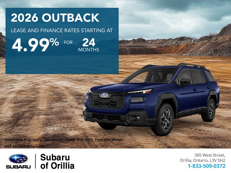 Get the 2026 Subaru Outback Today!