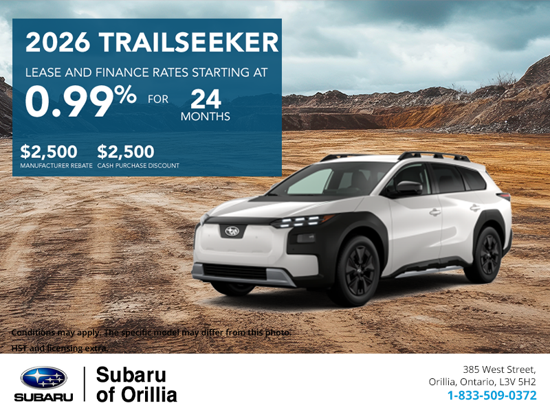 Get the 2026 Subaru Trailseeker Today!