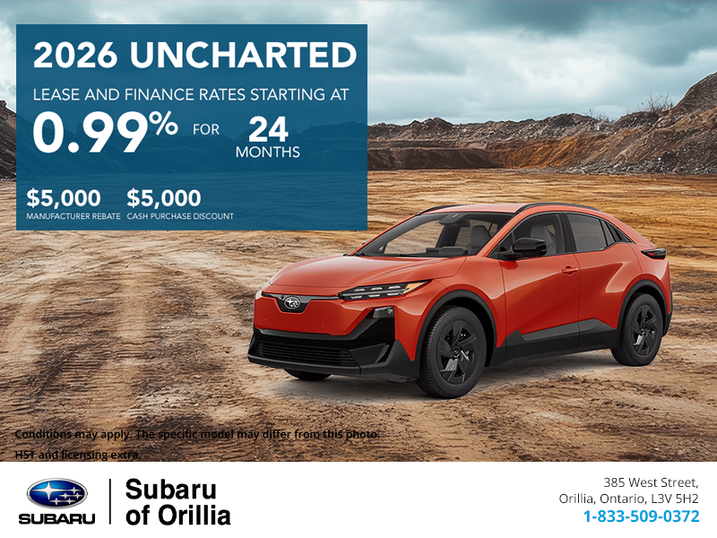 Get the 2026 Subaru Uncharted Today!