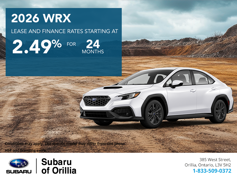Get the 2026 Subaru WRX Today!