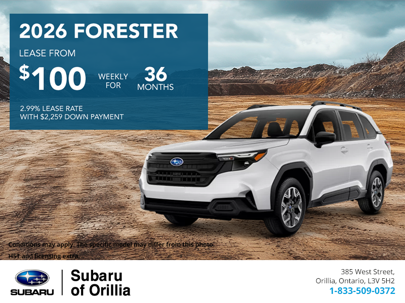 Get the 2026 Subaru Forester Today!